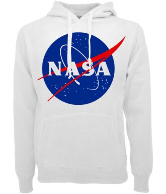 Felpa Logo Nasa Bianca
