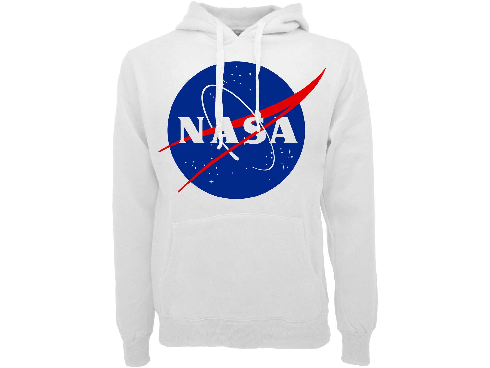 Felpa nasa bianca top