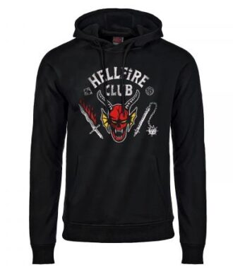 Felpa Stranger Things Hell Fire Club Nero